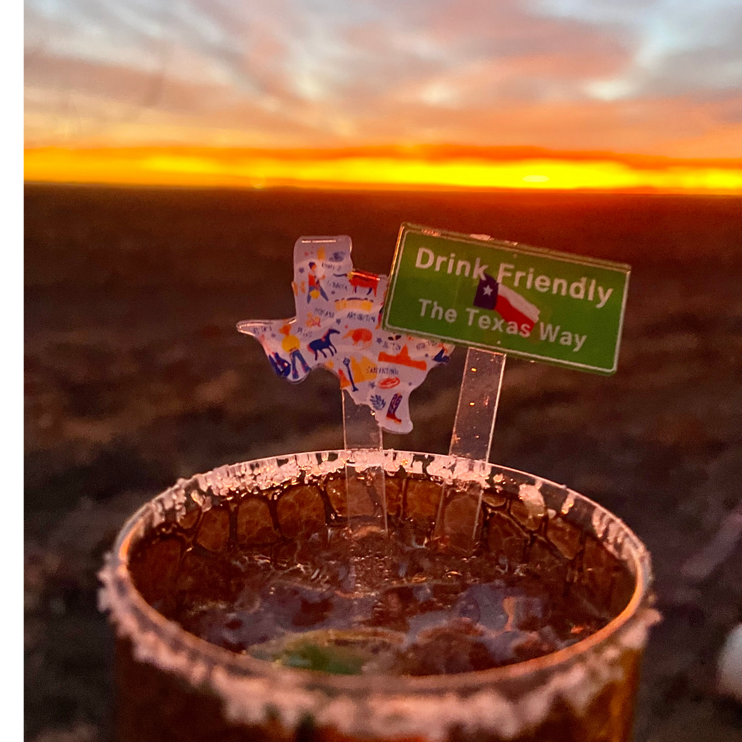 Great State Swizzle Stir Sticks