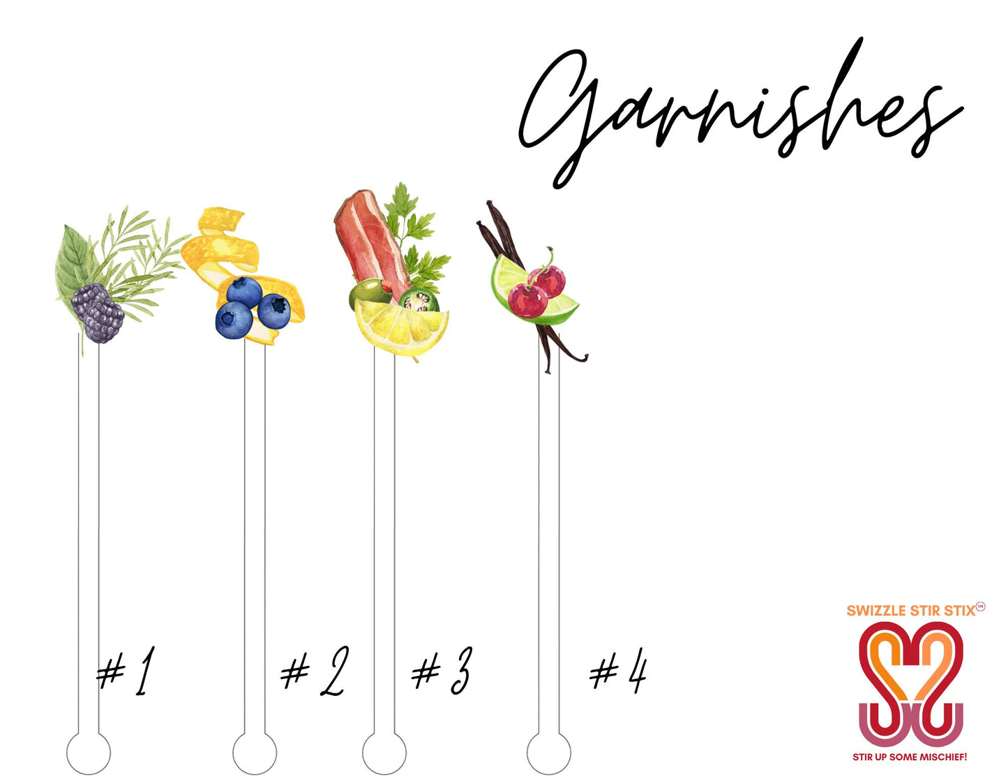 Garnishes Swizzle Stir Sticks