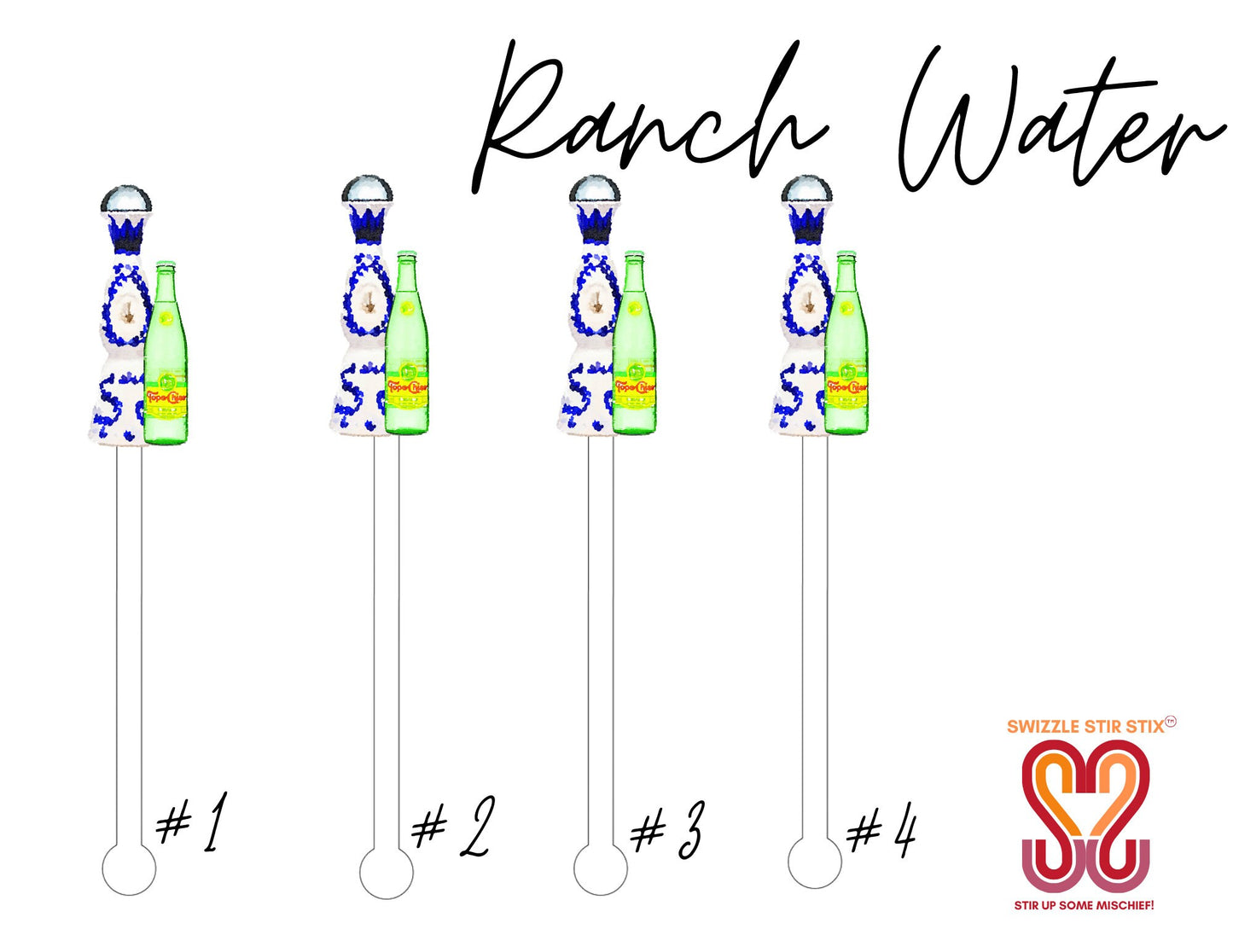Ranch Water Swizzle Stir Sticks