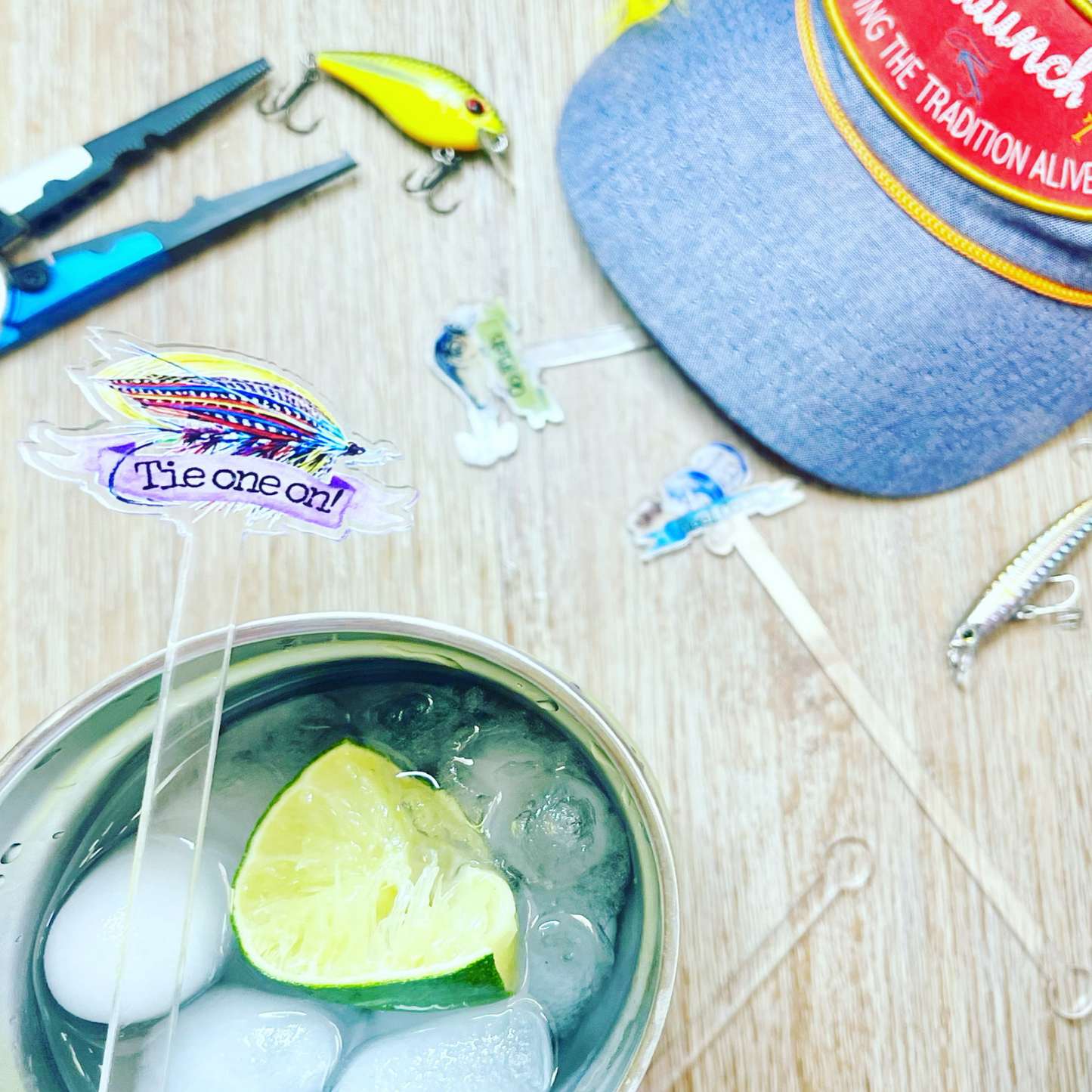 Fishing Swizzle Stir Sticks