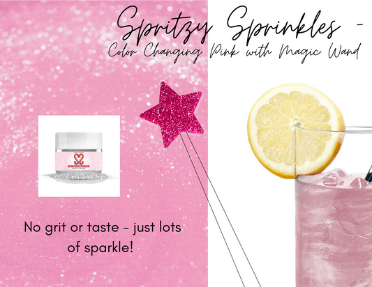 Spritzy Sprinkles with wand - pink