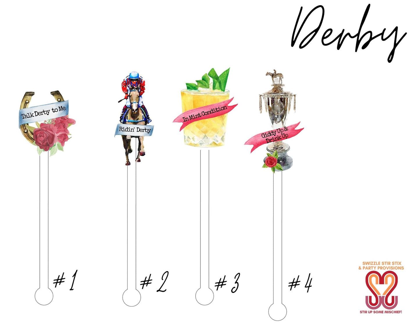 Derby Swizzle Stir Sticks