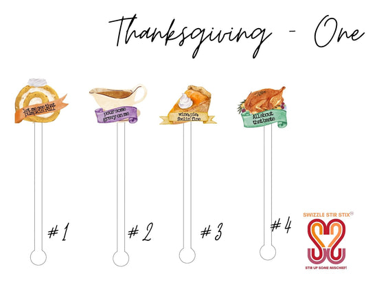 Turkey Day Swizzle Stir Sticks