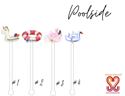 Poolside Swizzle Stir Sticks