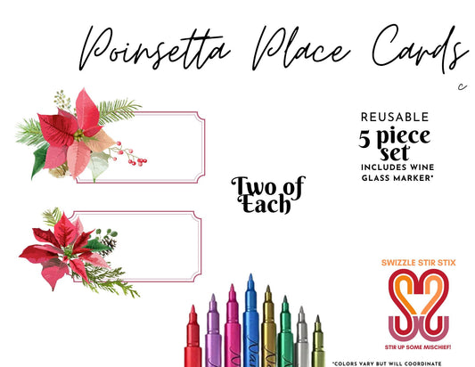 Poinsettia Reusable Tags